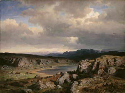 Tierras altas noruegas de Hans Gude